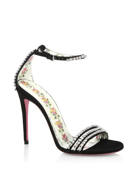 gucci sandals with jewels|Gucci sandals female.